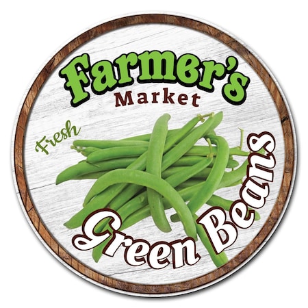 Signmission Green Circle Corrugated Plastic Sign C-12-CIR-Green Beans